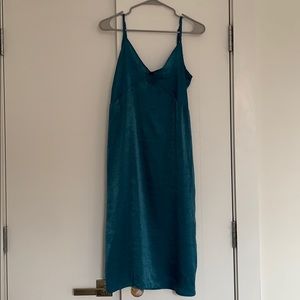Urban outfitters / renewal turquoise slip dress